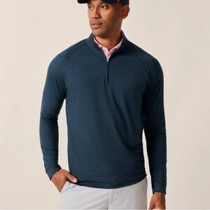 Johnnie-O Freeborne Performance 1/4 Zip Pullover in Wake